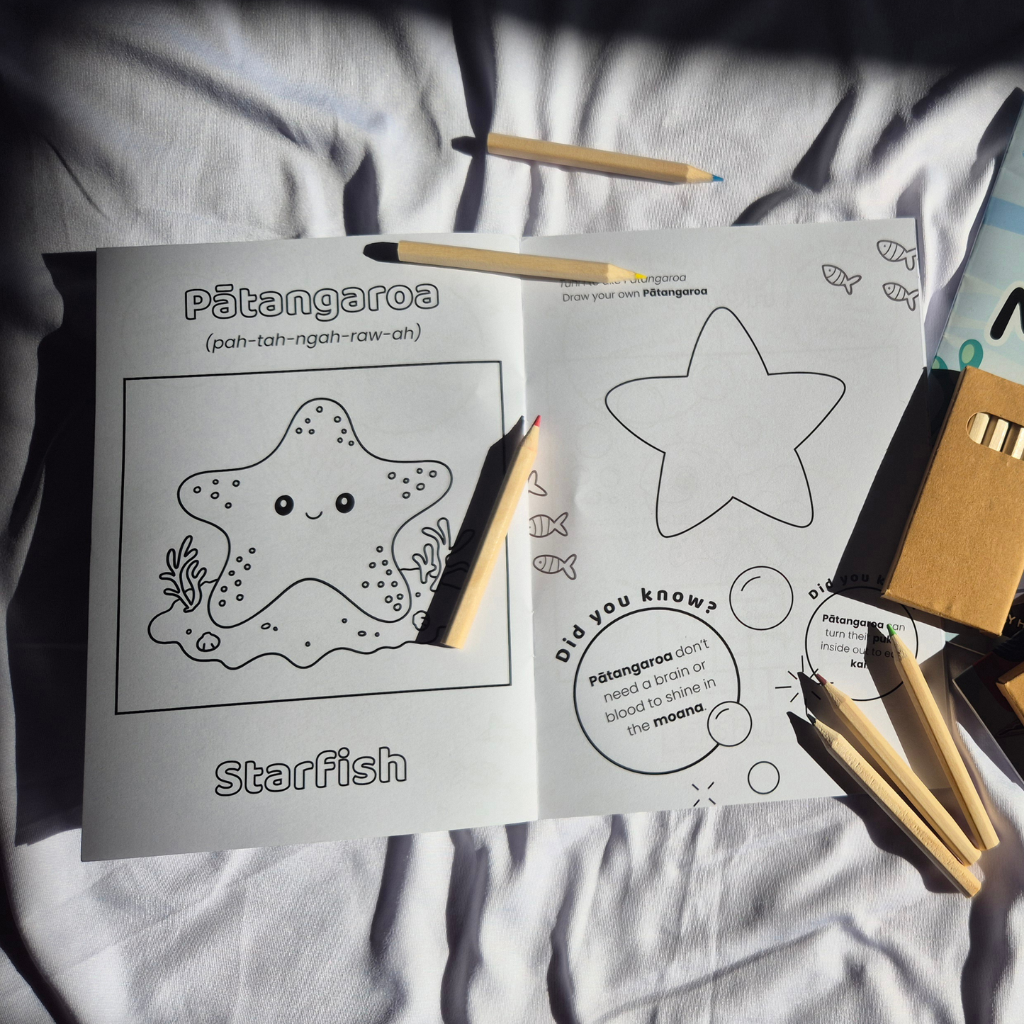 In the Moana - Bilingual Colour & Activity Book