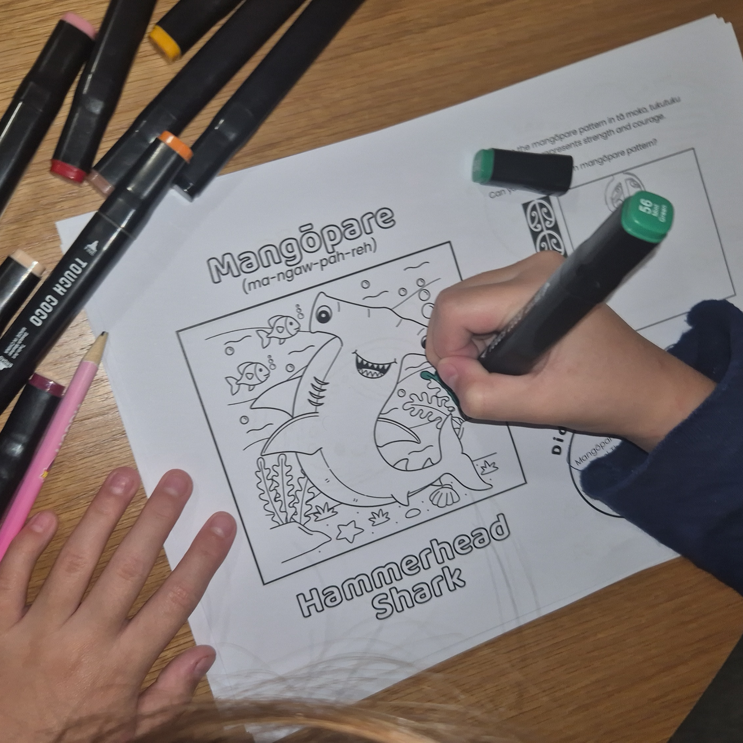 In the Moana - Bilingual Colour & Activity Book